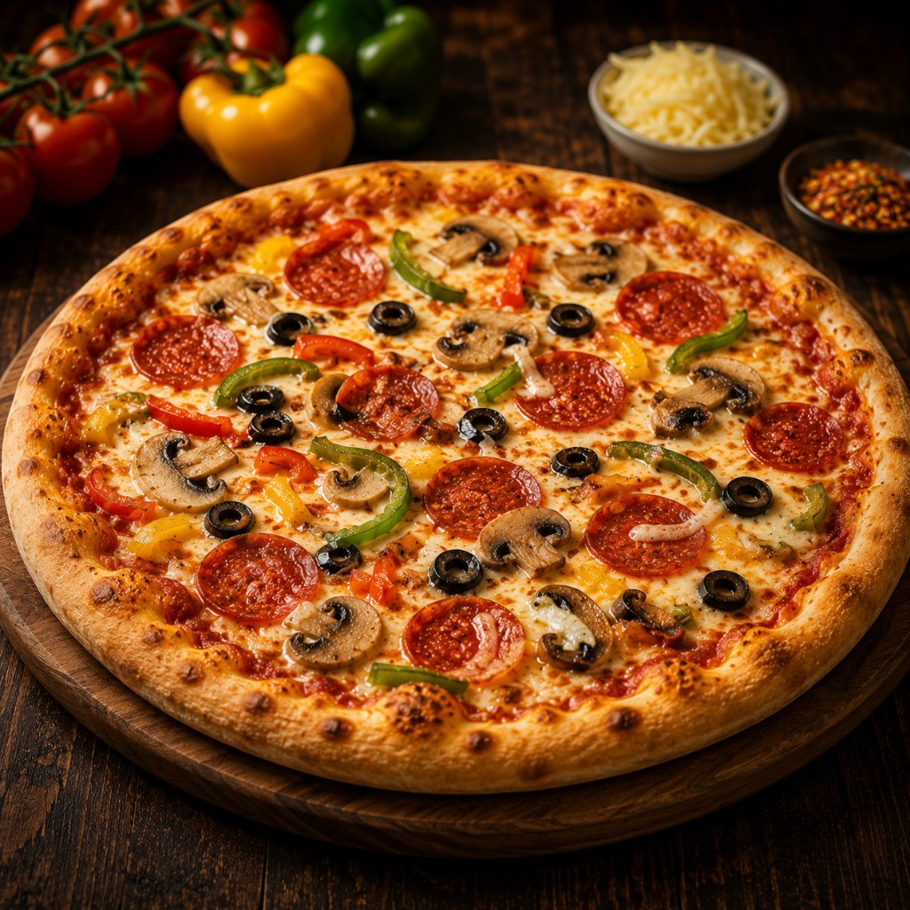 Pizza Margherita bei Campus Imbiss in Brugg